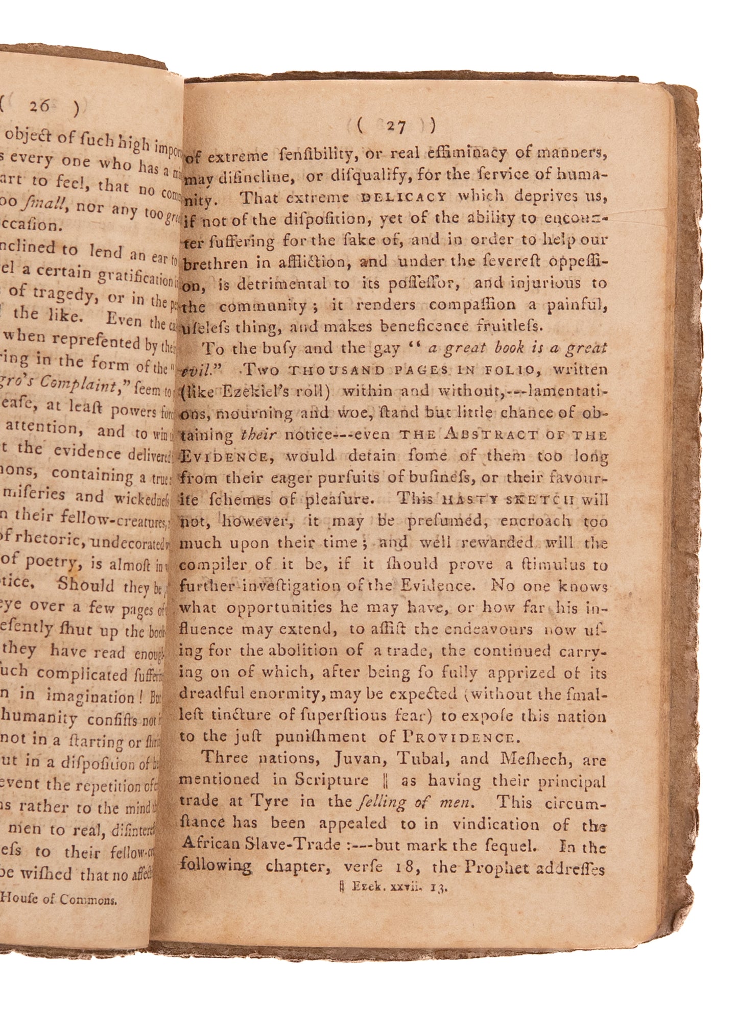 1792 EVIDENCES FOR ABOLITION. Scarce Early American Abolitionist + Boycott of Sugar & Rum.