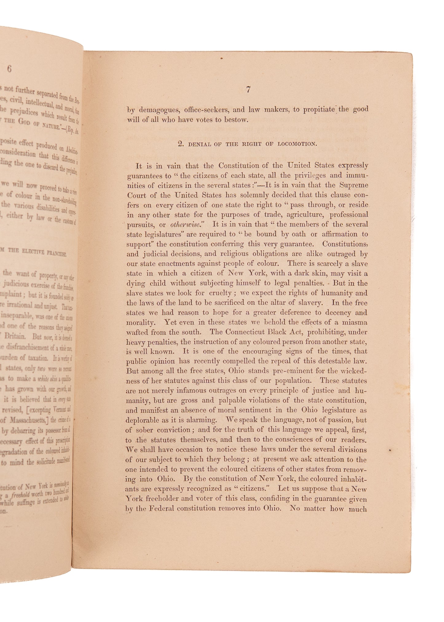 1841 FREE PEOPLE OF COLOR IN AMERICA. On the Systematic Slavery of Free Black Persons in the North.