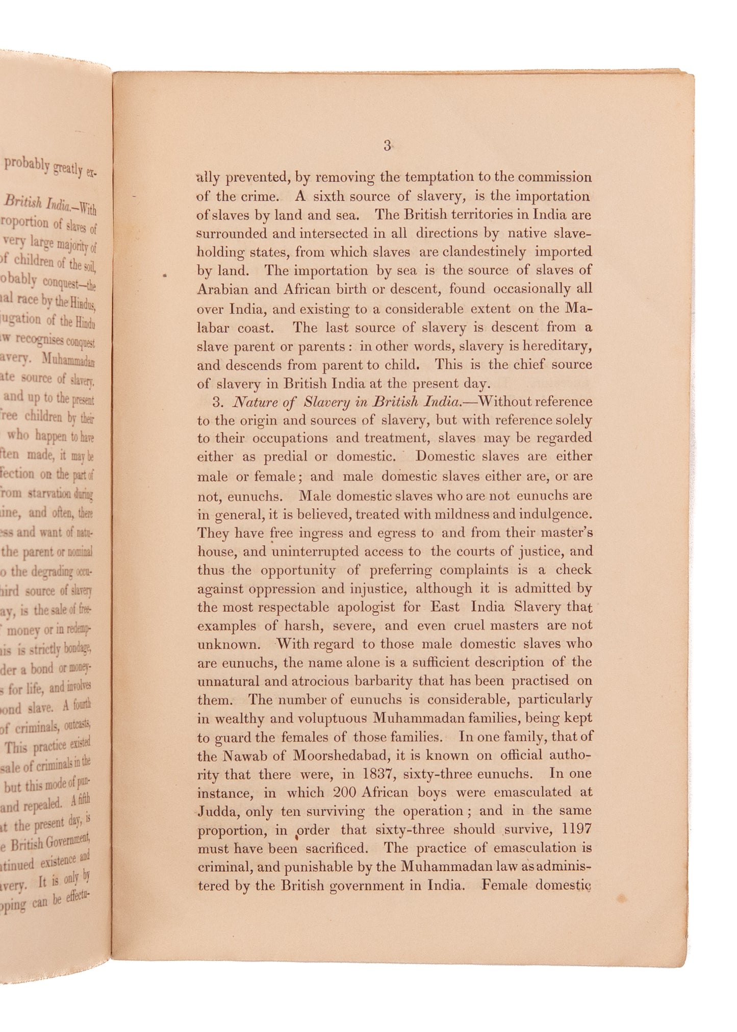 1840 WORLD ANTI-SLAVERY CONVENTION. William Adam of Harvard Exposes ongoing Slavery in India.
