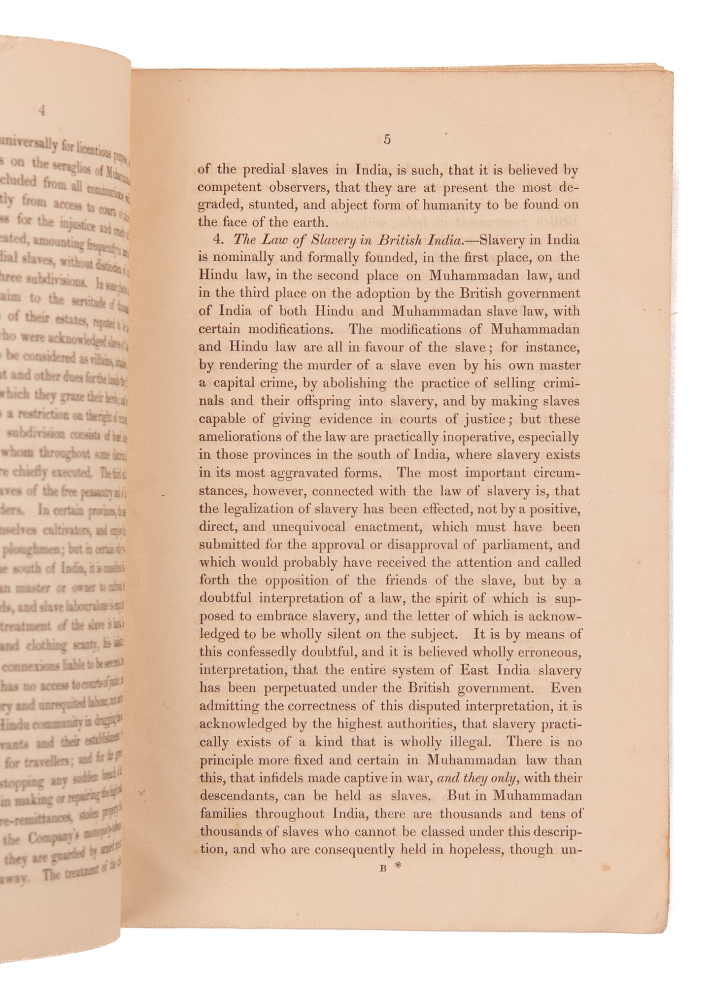 1840 WORLD ANTI-SLAVERY CONVENTION. William Adam of Harvard Exposes ongoing Slavery in India.