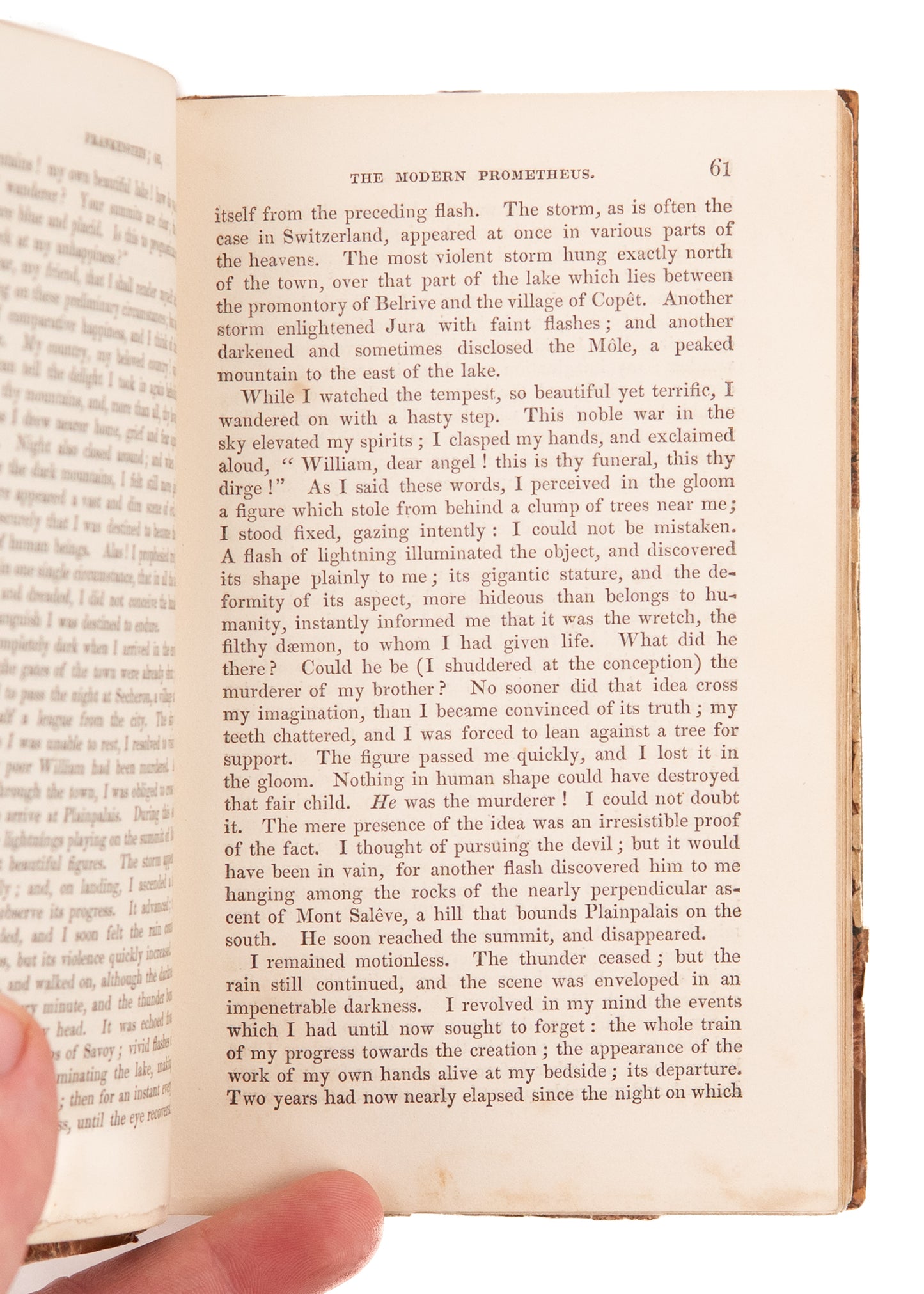 1831 MARY SHELLEY. Frankenstien; Or, the Modern Prometheus. First Illustrated Edition.