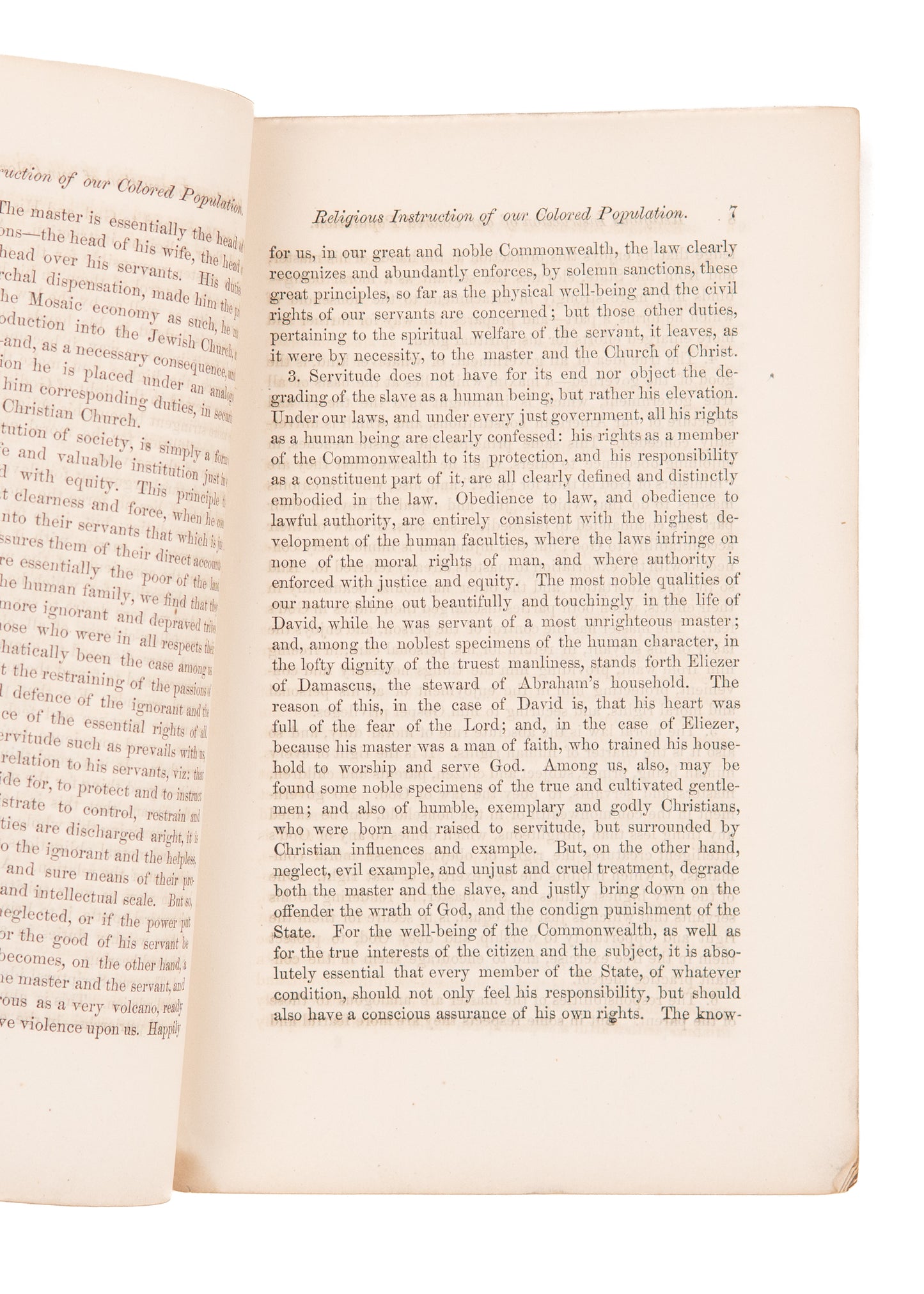 1859 EDUCATION OF MISSISSIPPI SLAVES. The Religious Instruction of Our Colored Population.