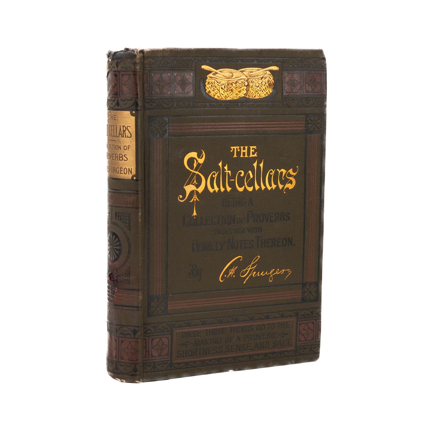 1889 C. H. SPURGEON.  The Salt-Cellars. First American Edition - Nice Victorian Binding.