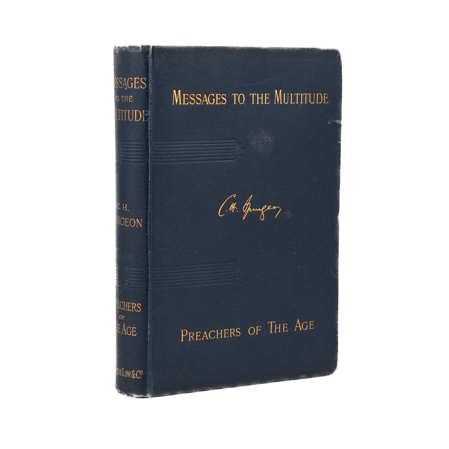 1892 CHARLES HADDON SPURGEON. Messages to the Multitude. Signed by Mrs. Spurgeon!