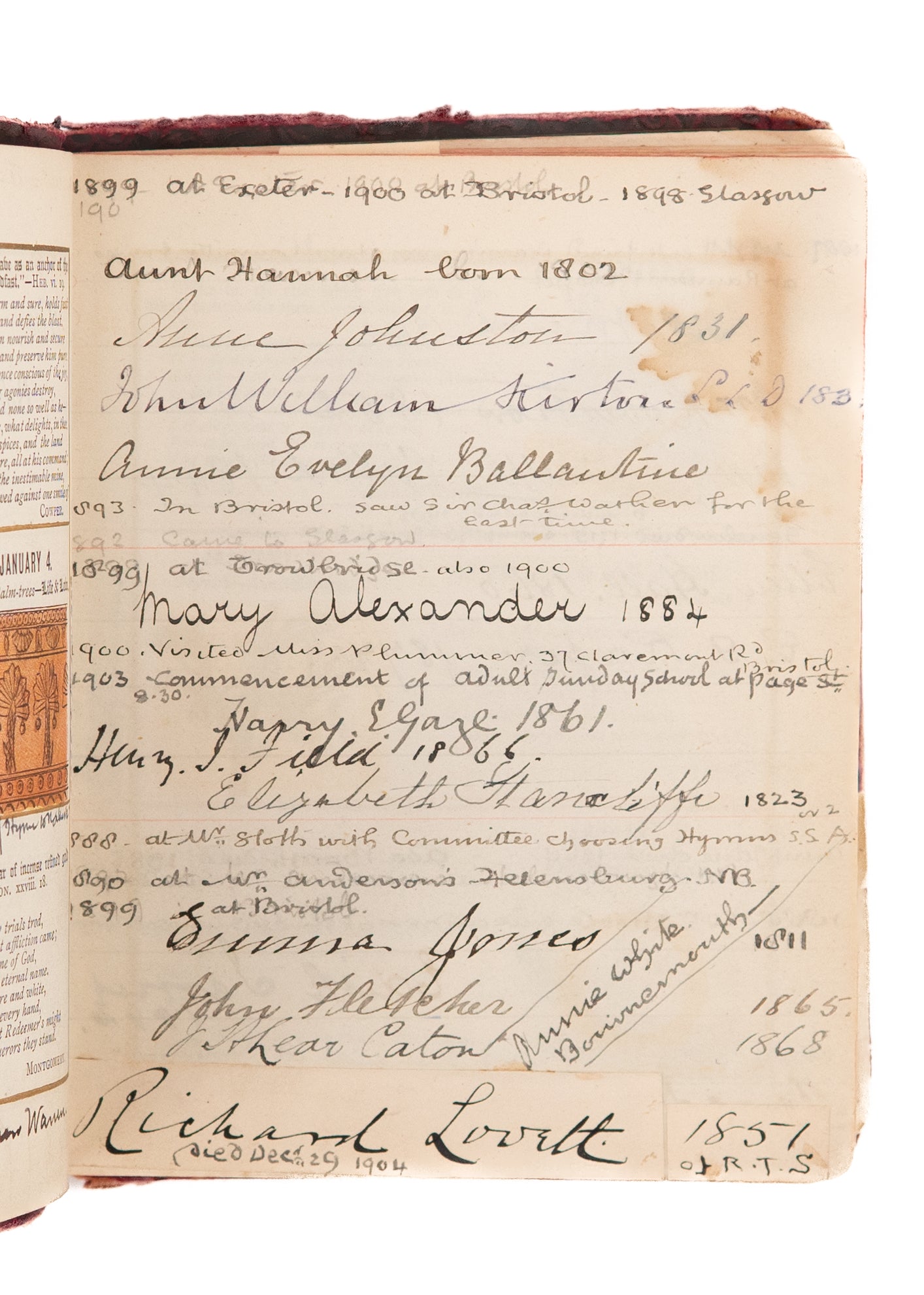 1870 AUTOGRAPH BOOK. William Booth, Alexander Whyte, James Chalmers, James Gilmour, Missionaries & More.