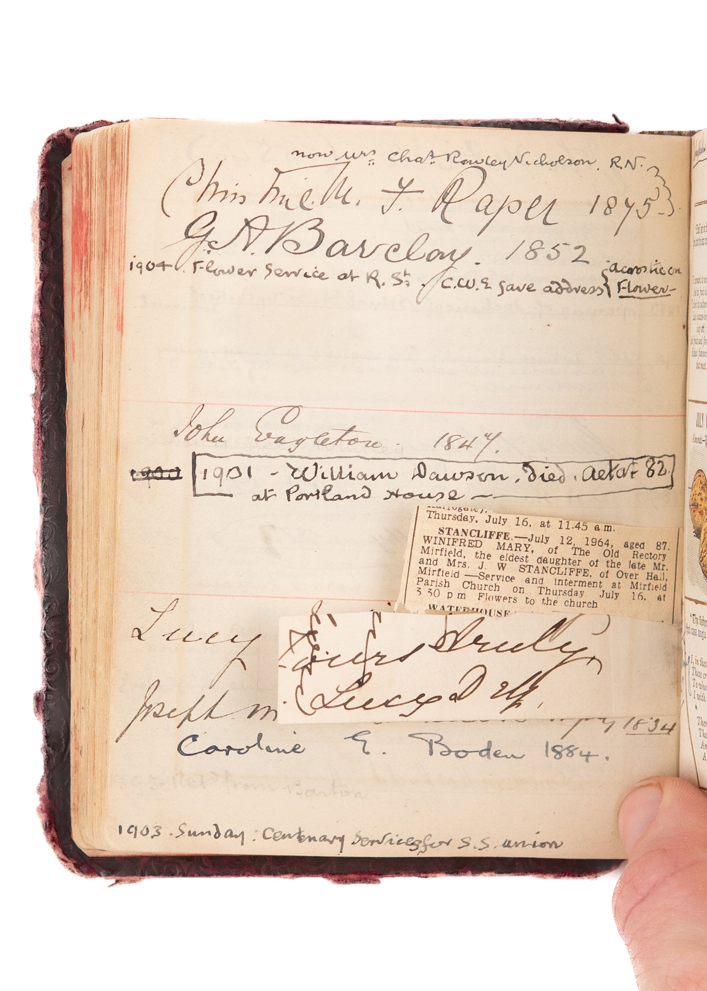 1870 AUTOGRAPH BOOK. William Booth, Alexander Whyte, James Chalmers, James Gilmour, Missionaries & More.