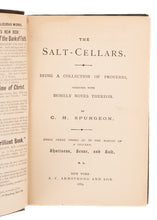 Load image into Gallery viewer, 1889 C. H. SPURGEON.  The Salt-Cellars. First American Edition - Nice Victorian Binding.