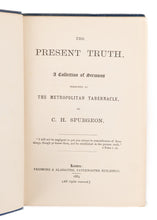 Load image into Gallery viewer, 1883 C. H. SPURGEON. The Present Truth. In Victorian Passmore &amp; Alabaster Binding.