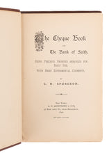 Load image into Gallery viewer, 1892 C. H. SPURGEON. The Cheque Book of The Bank of Faith. First American Edition.