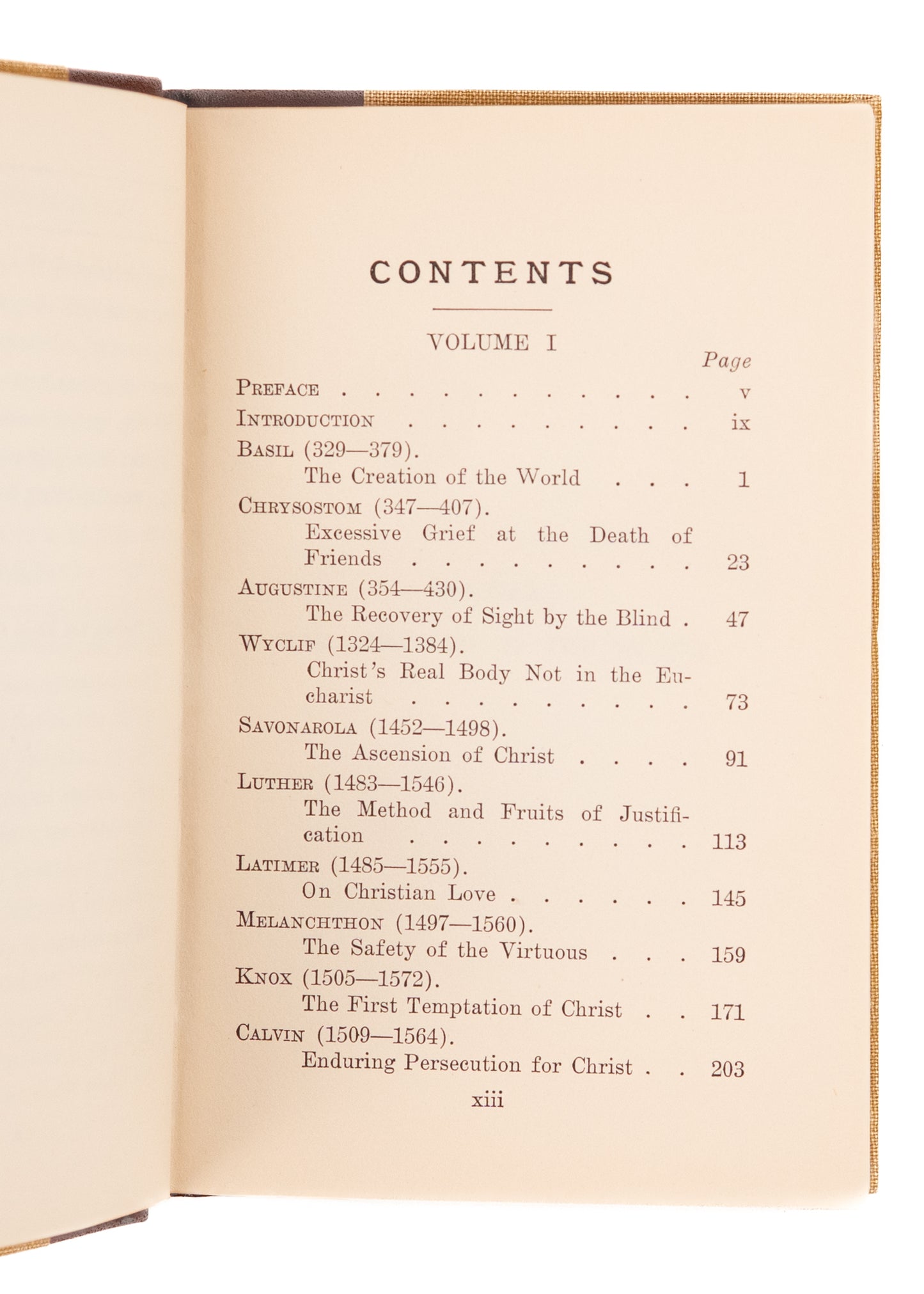 1908 THE WORLD'S GREAT SERMONS. Ten Volume Set in the Rare Quarter Leather Variant.