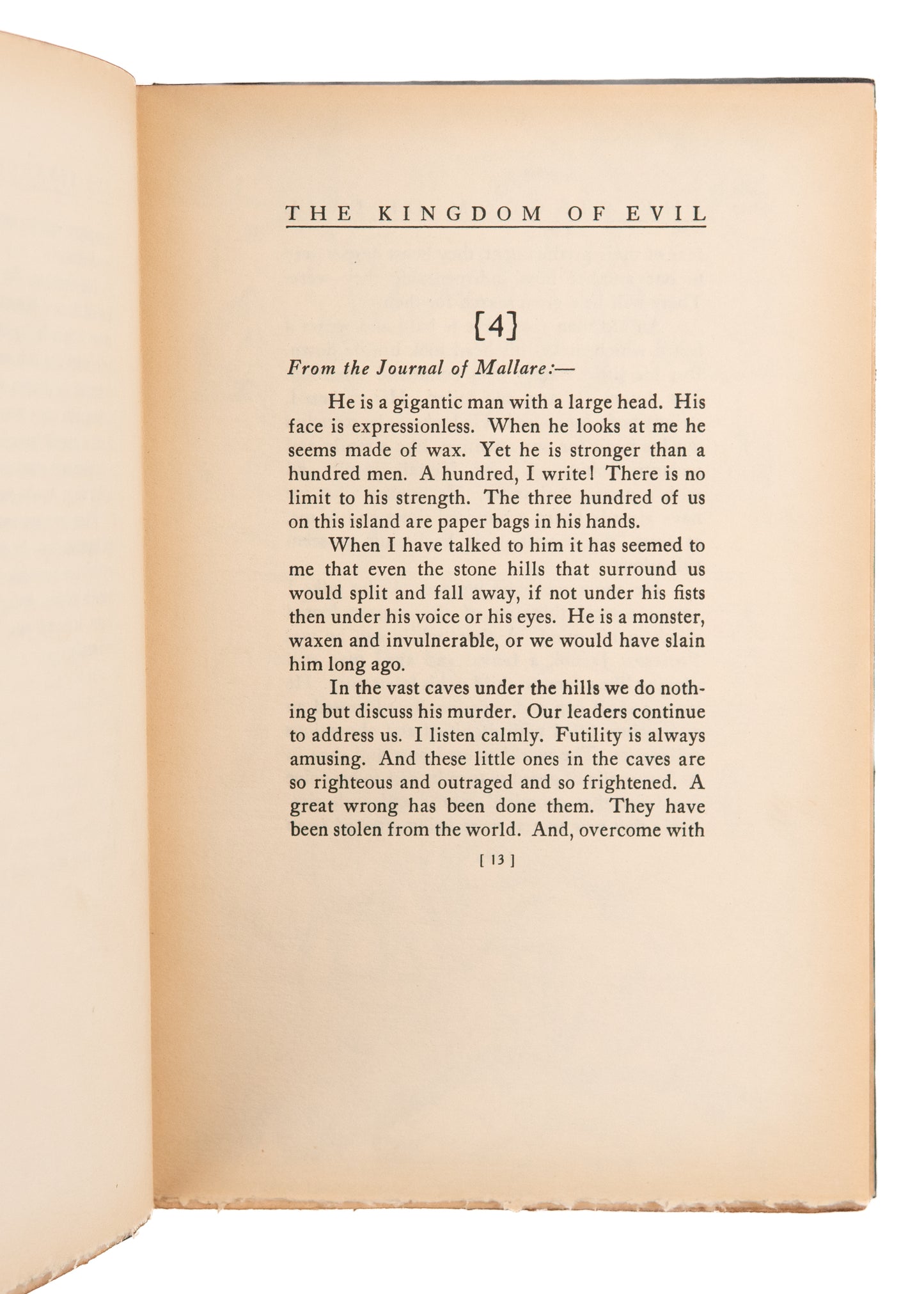 1924 BEN HECHT. The Kingdom of Evil. Phantasmagoric - Psychological Science Fiction of the 1920's