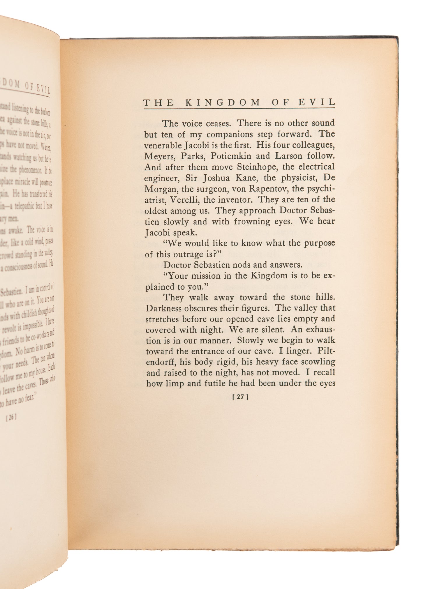 1924 BEN HECHT. The Kingdom of Evil. Phantasmagoric - Psychological Science Fiction of the 1920's