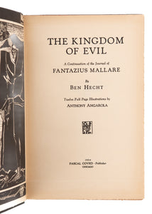 1924 BEN HECHT. The Kingdom of Evil. Phantasmagoric - Psychological Science Fiction of the 1920's