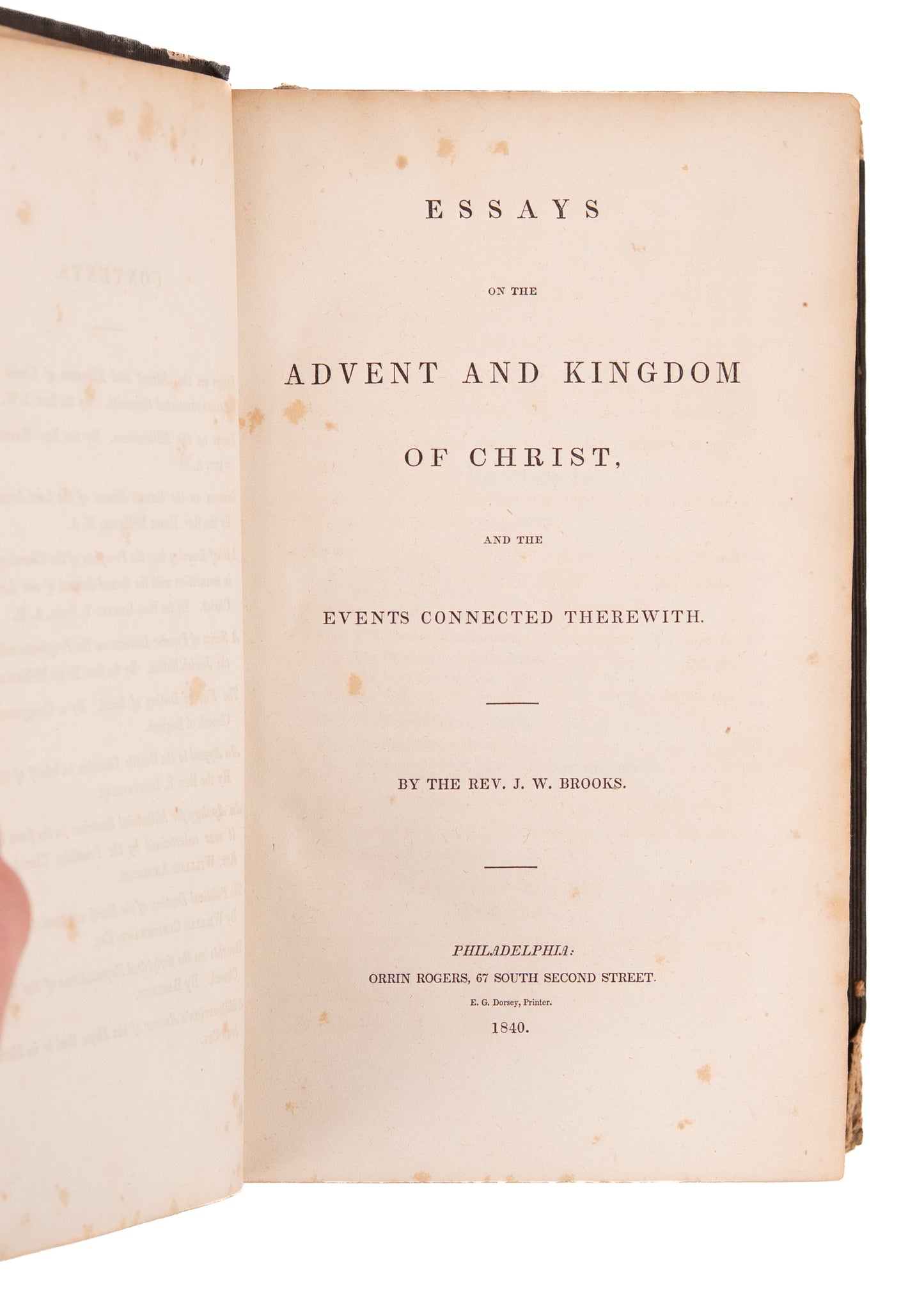 1840 ADVENTIST. The Literalist. Rare Imprint of 12 European Eschatalogical Pamphlets for American Adventists.