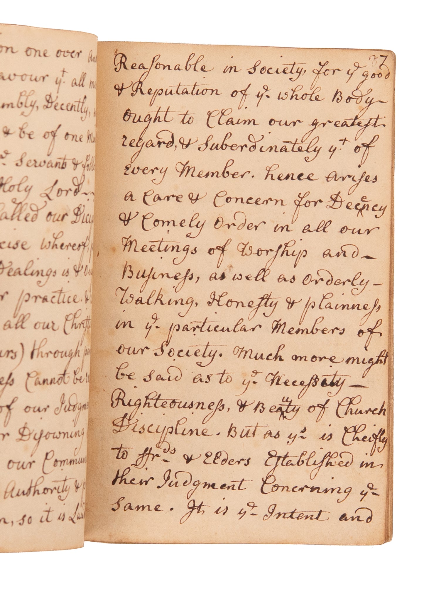 1719 / 1747 QUAKER DISCIPLINE. Rare Early Quaker Anti-Slavery Sentiment, Interactions with Indians, &c.