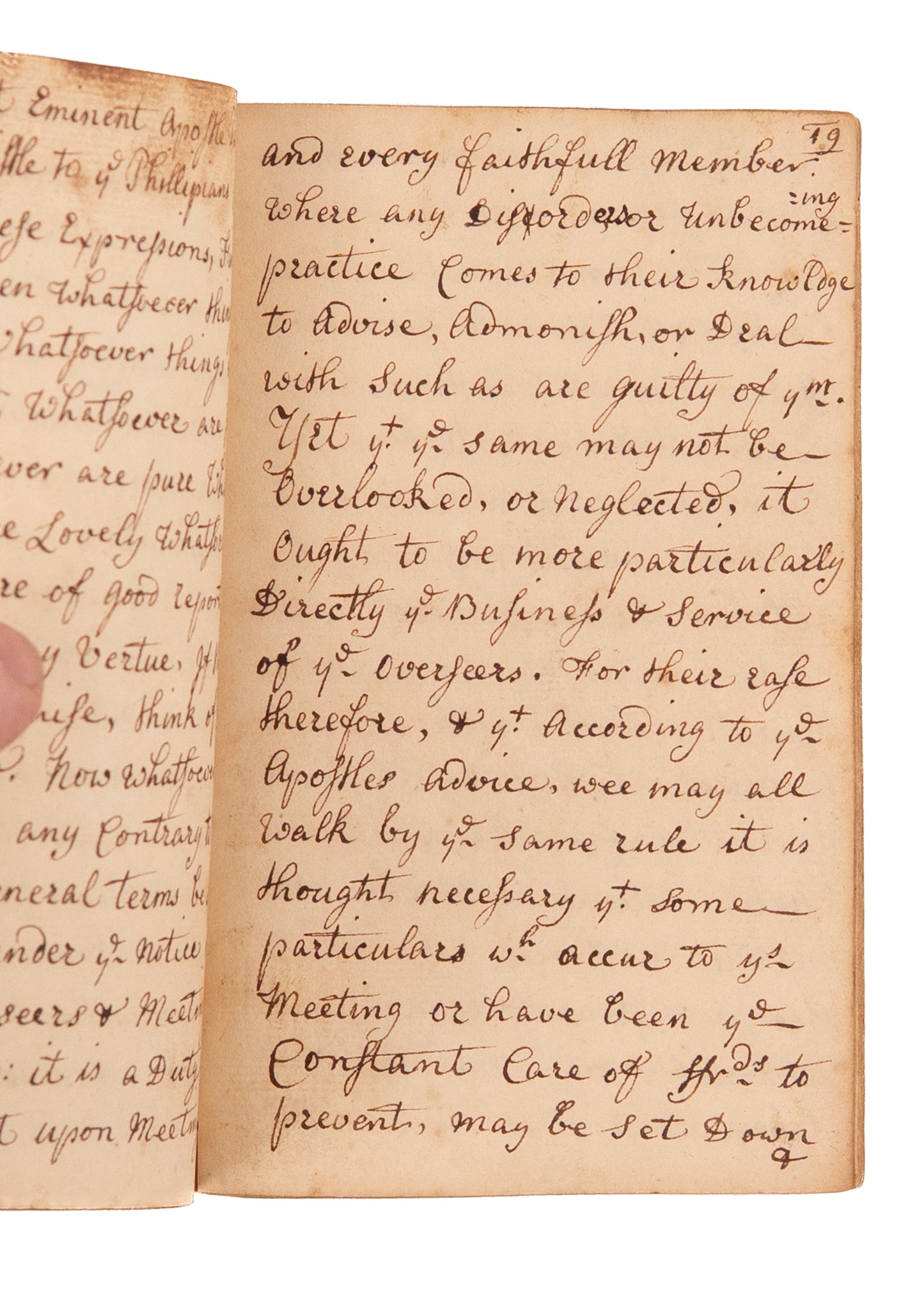 1719 / 1747 QUAKER DISCIPLINE. Rare Early Quaker Anti-Slavery Sentiment, Interactions with Indians, &c.