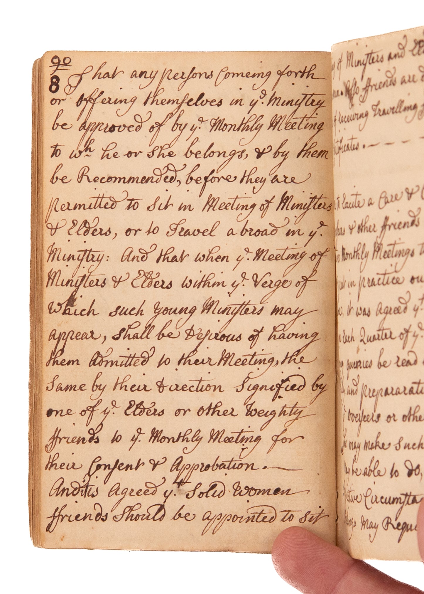 1719 / 1747 QUAKER DISCIPLINE. Rare Early Quaker Anti-Slavery Sentiment, Interactions with Indians, &c.