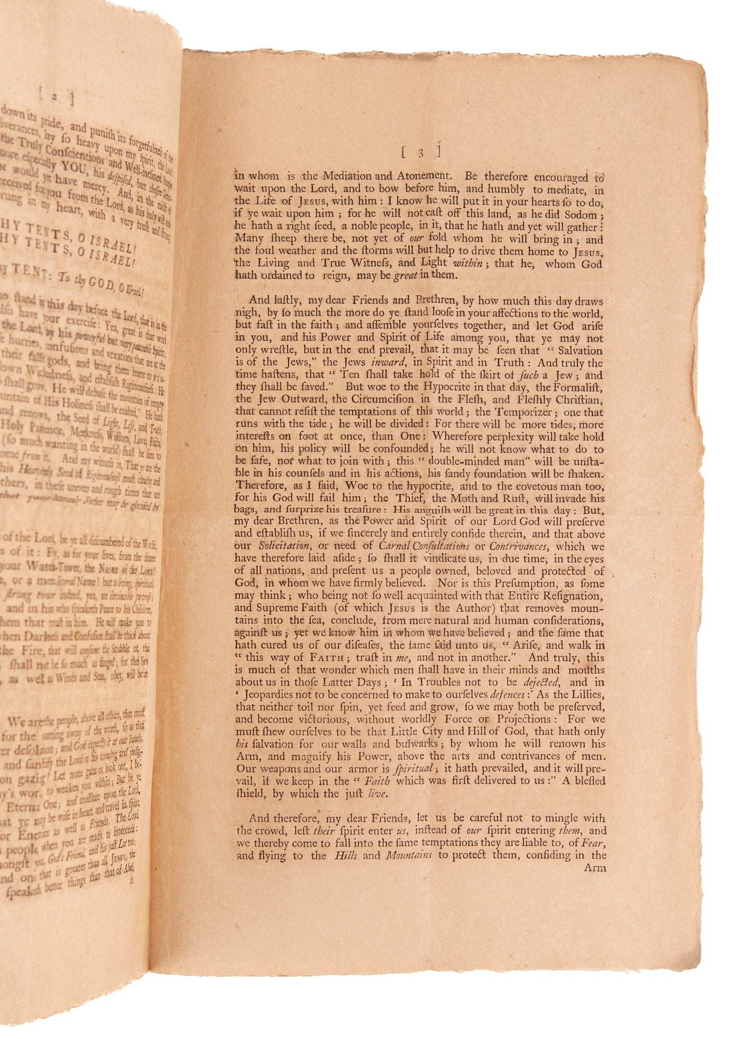 1776 WILLIAM PENN. William Penn's Anti-War Manifesto to Defend Quaker's Against American Revolutionaries.