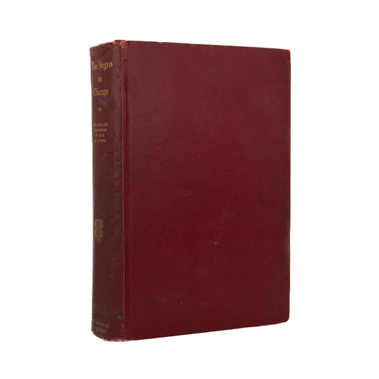 1923 RACE RIOTS CHICAGO. The Negro in Chicago. Commission on the Race Riots of 1919.