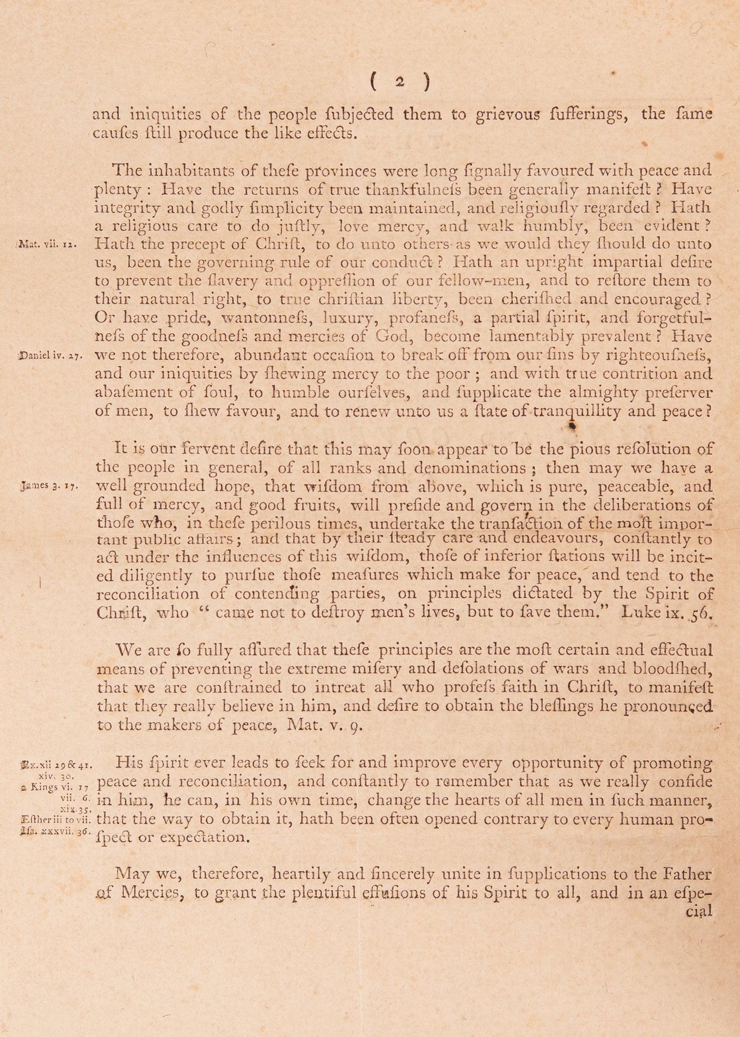 1776 QUAKER NON-RESISTANCE MANIFESTO. A Significant Contemporary to the Declaration of Independence.