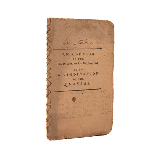 1765 PAXTON BOYS MASSACRE. Quakers Defend Indian Rights and Charge Presbyterians with Racism, &c.