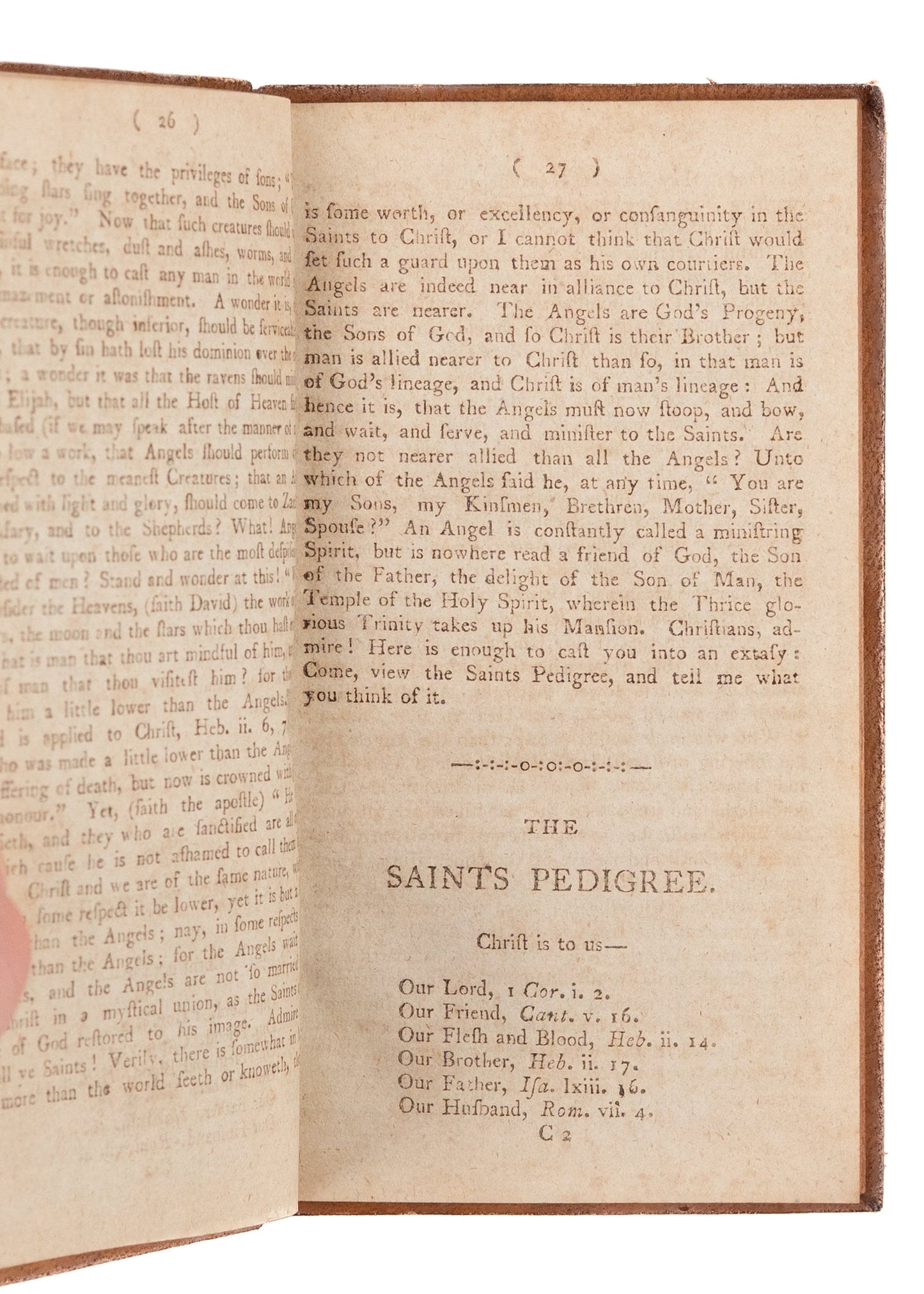 1797 ISAAC AMBROSE. Superb Puritan Work on the "Ministry of Angels." Scarce.