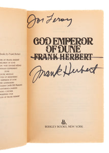 1983 FRANK HERBERT. God Emperor of Dune - Autographed by Frank Herbert.