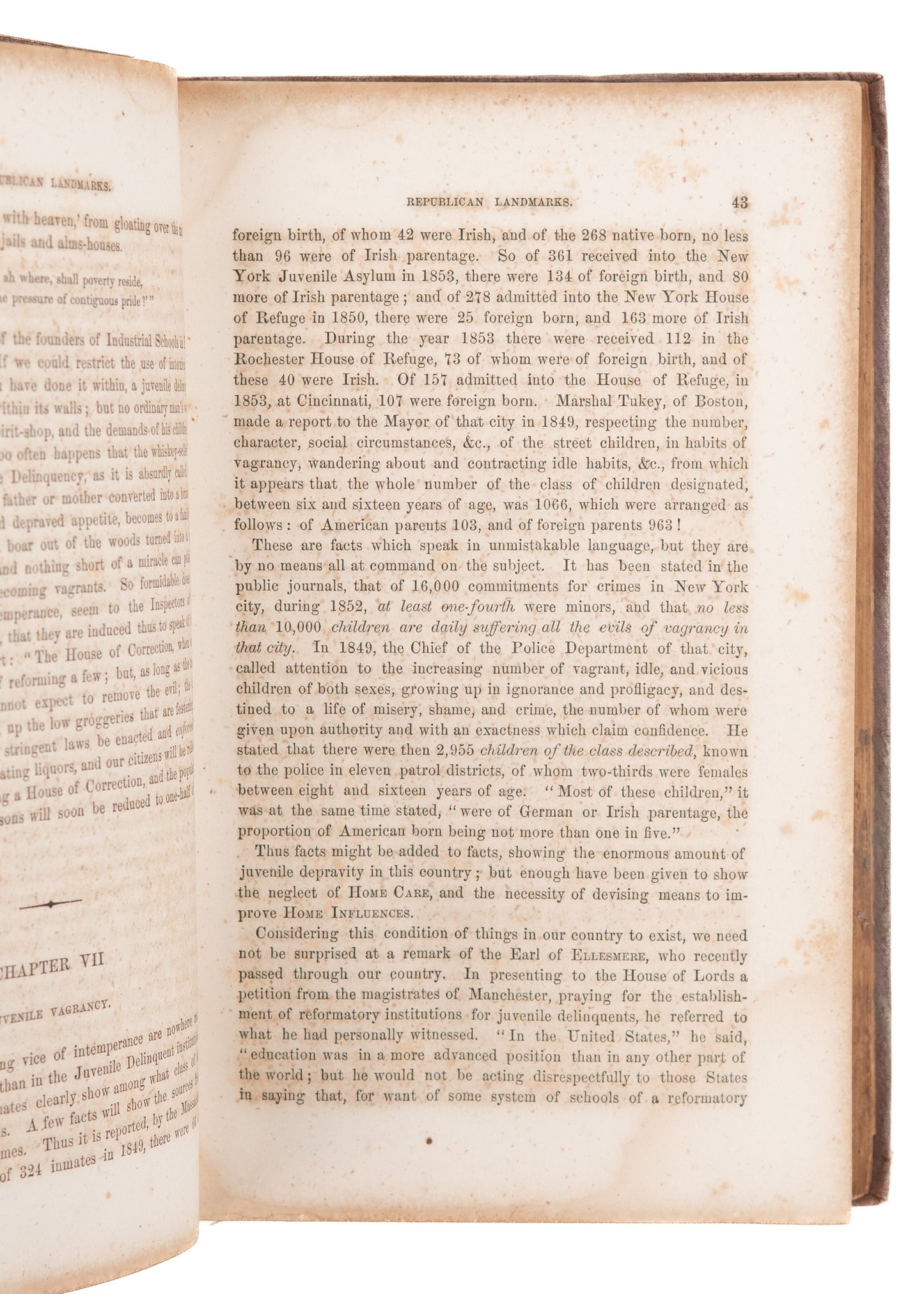 1856 REPUBLICAN ANTI-IMMIGRATION. Rare Work on Dangers of Immigration that Feels "Familiar."