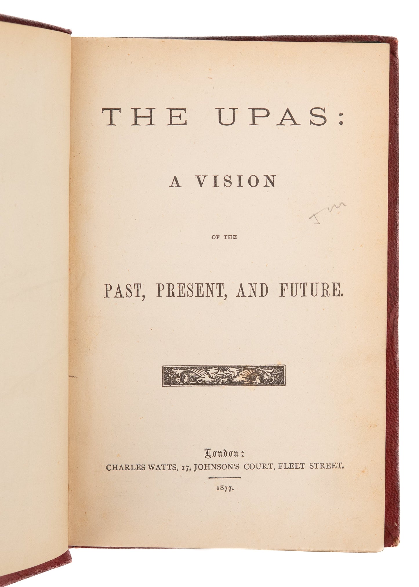 1877 RICHARD H. DYAS. The Upas: A Vision of the Past, Present, and Future. Strange Prophetic Work.