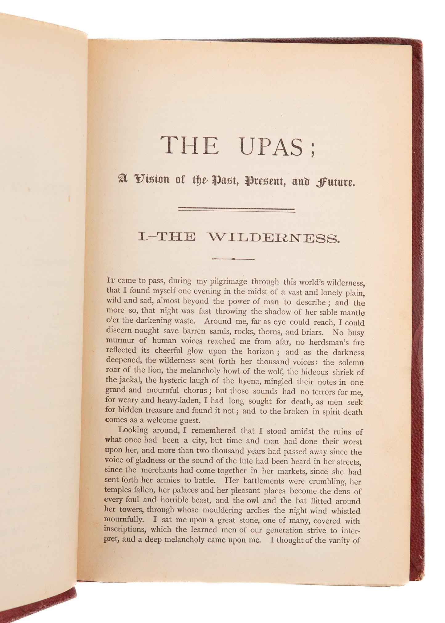 1877 RICHARD H. DYAS. The Upas: A Vision of the Past, Present, and Future. Strange Prophetic Work.