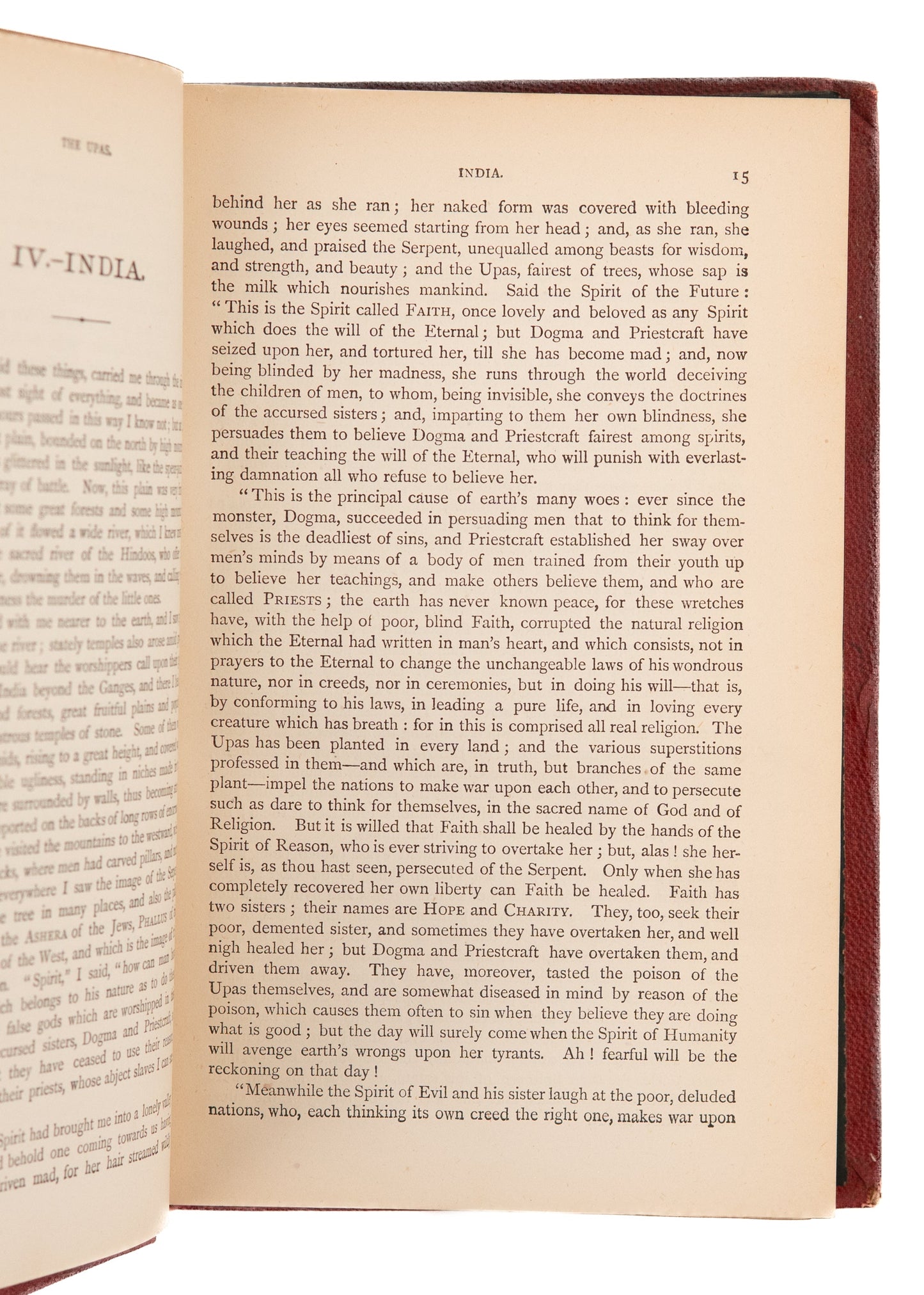 1877 RICHARD H. DYAS. The Upas: A Vision of the Past, Present, and Future. Strange Prophetic Work.