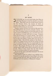 1933 ADOLF HITLER. My Battle [Mein Kampf]. Second American Edition w/Rare Dustjacket Praising Hitler