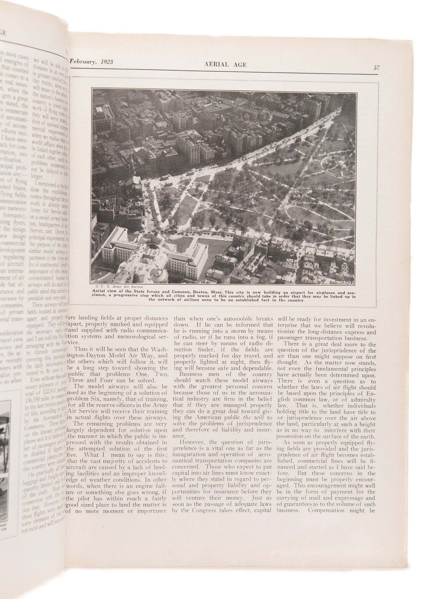 1923 AERIAL AGE MAGAZINE. Female Pilots, Dirigibles, Henry Ford, Hot Air Balloons, &c.