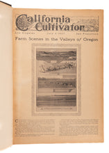 Load image into Gallery viewer, 1907 CALIFORNIA CULTIVATOR. Rare on Agriculture, Farming, and Ecology in California.