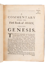 Load image into Gallery viewer, 1698 SYMON PATRICK. A Commentary Upon The First Book of Moses, Called Genesis.
