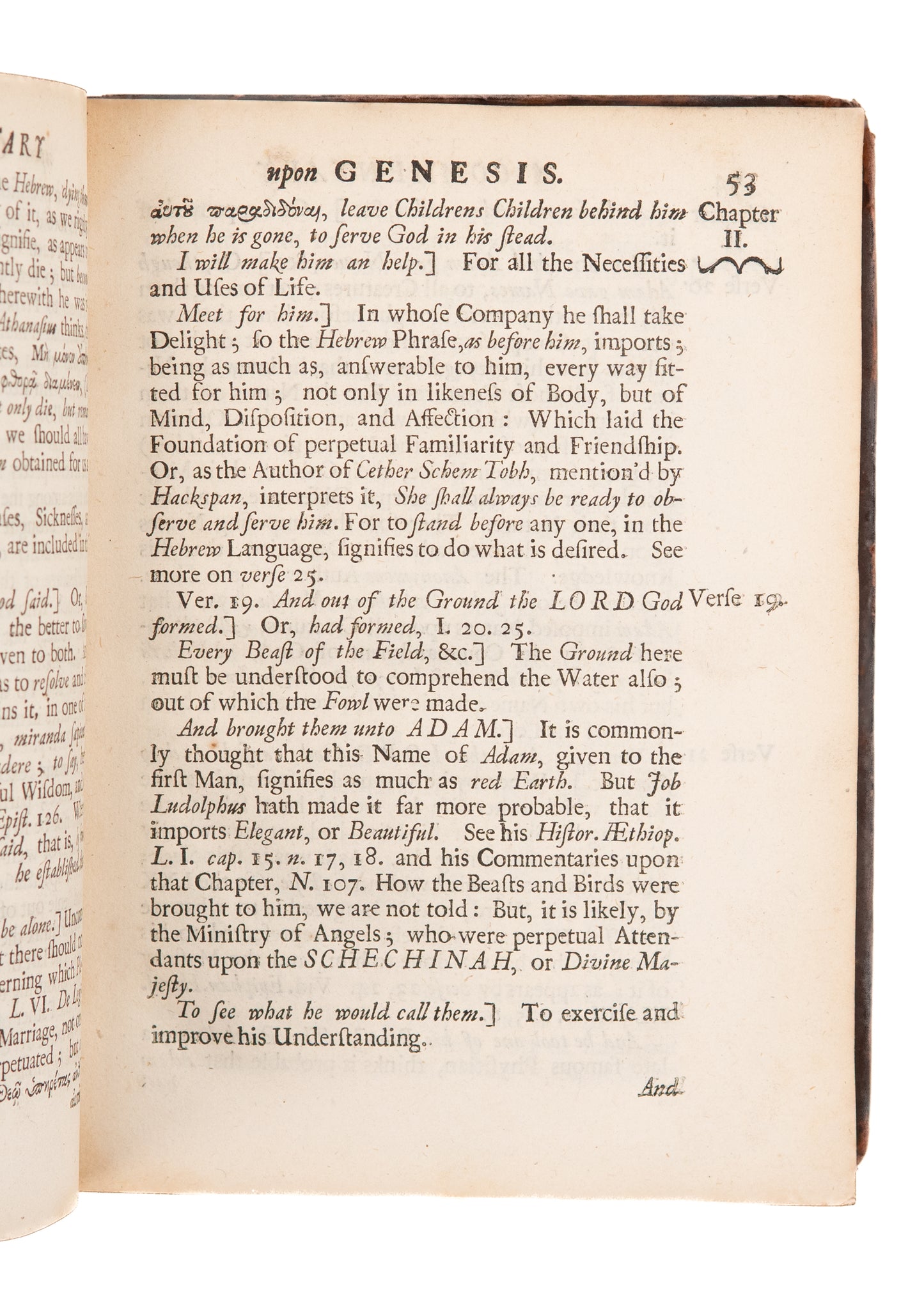 1698 SYMON PATRICK. A Commentary Upon The First Book of Moses, Called Genesis.