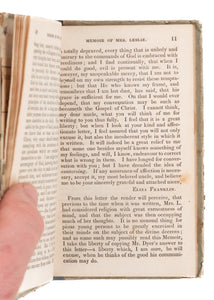1830 ADONIRAM JUDSON - WILLIAM CAREY Interest. Scarce Biography of Eliza Leslie of Monghyr. Superb Provenance.