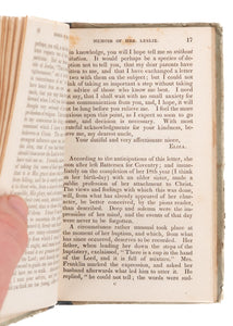 1830 ADONIRAM JUDSON - WILLIAM CAREY Interest. Scarce Biography of Eliza Leslie of Monghyr. Superb Provenance.