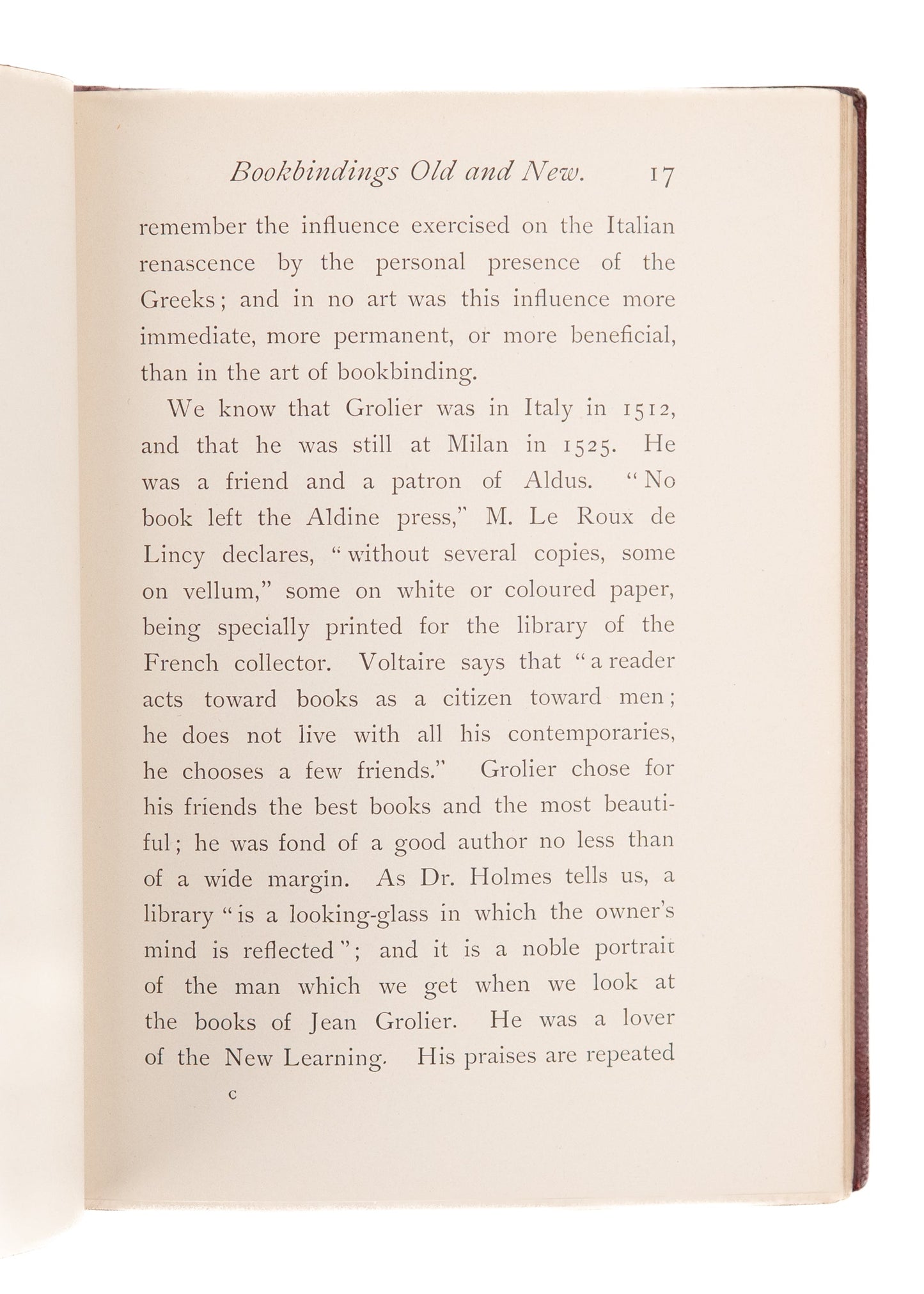 1895 BOOKBINDING. Rare "Bookbindings Old and New" for the Grolier Club. Unique Example.