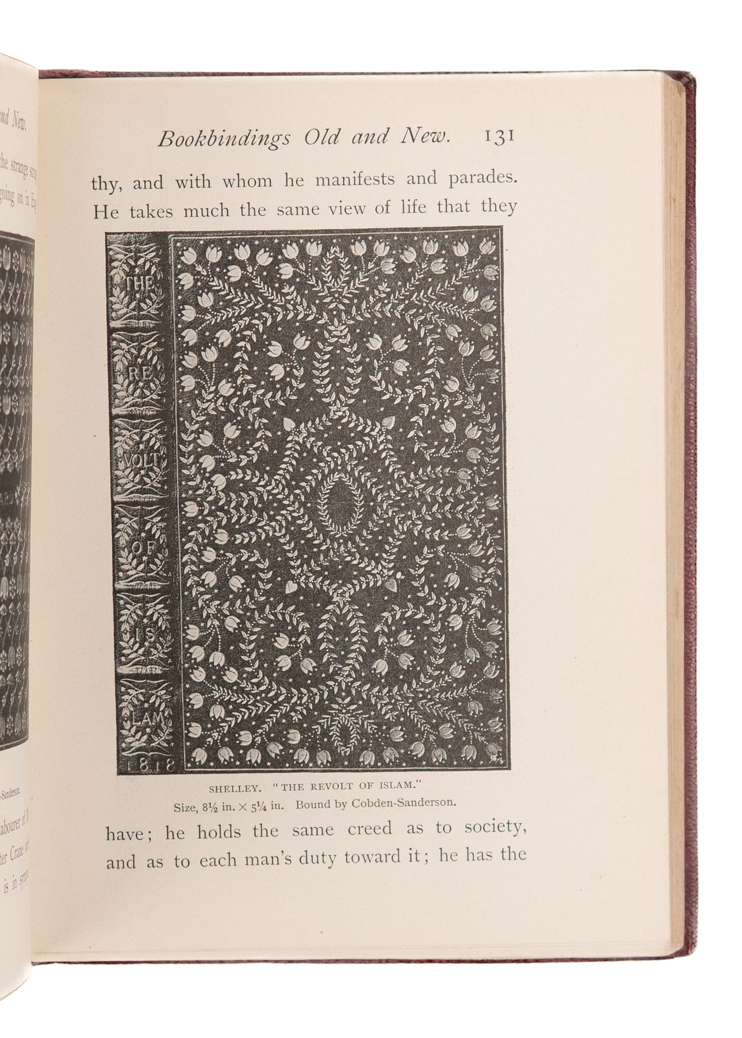 1895 BOOKBINDING. Rare "Bookbindings Old and New" for the Grolier Club. Unique Example.