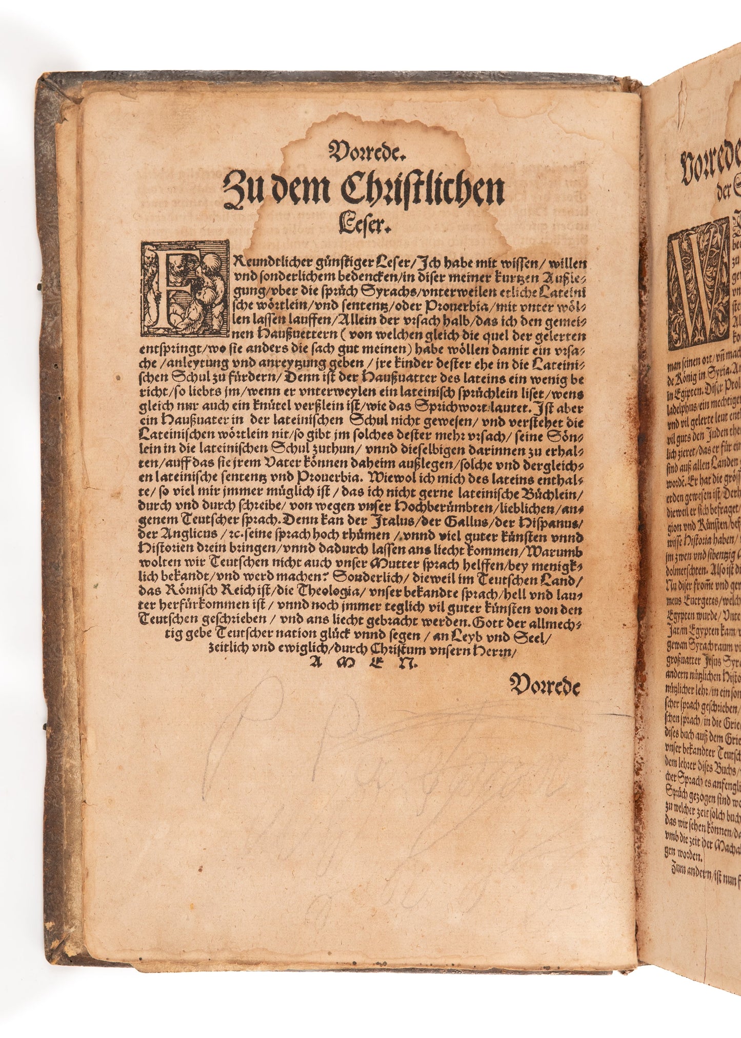 1553 CASPAR HUBERINUS. Martin Luther Friend Exposition of the Book of Sirach in Vellum.