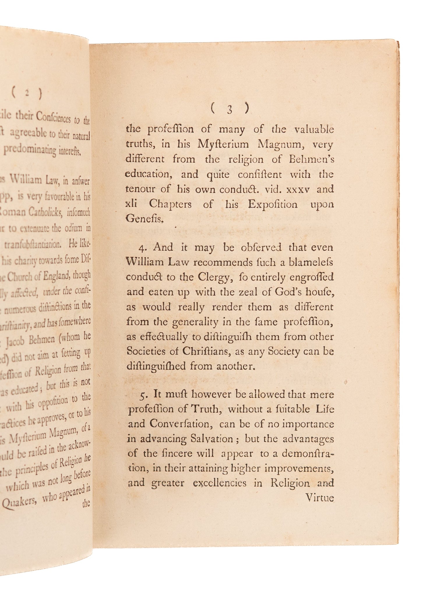 1779 WILLIAM CLARK.  The Visible Marks of Christ's Spiritual Church. Owned by First Conscientious Objectors in America.