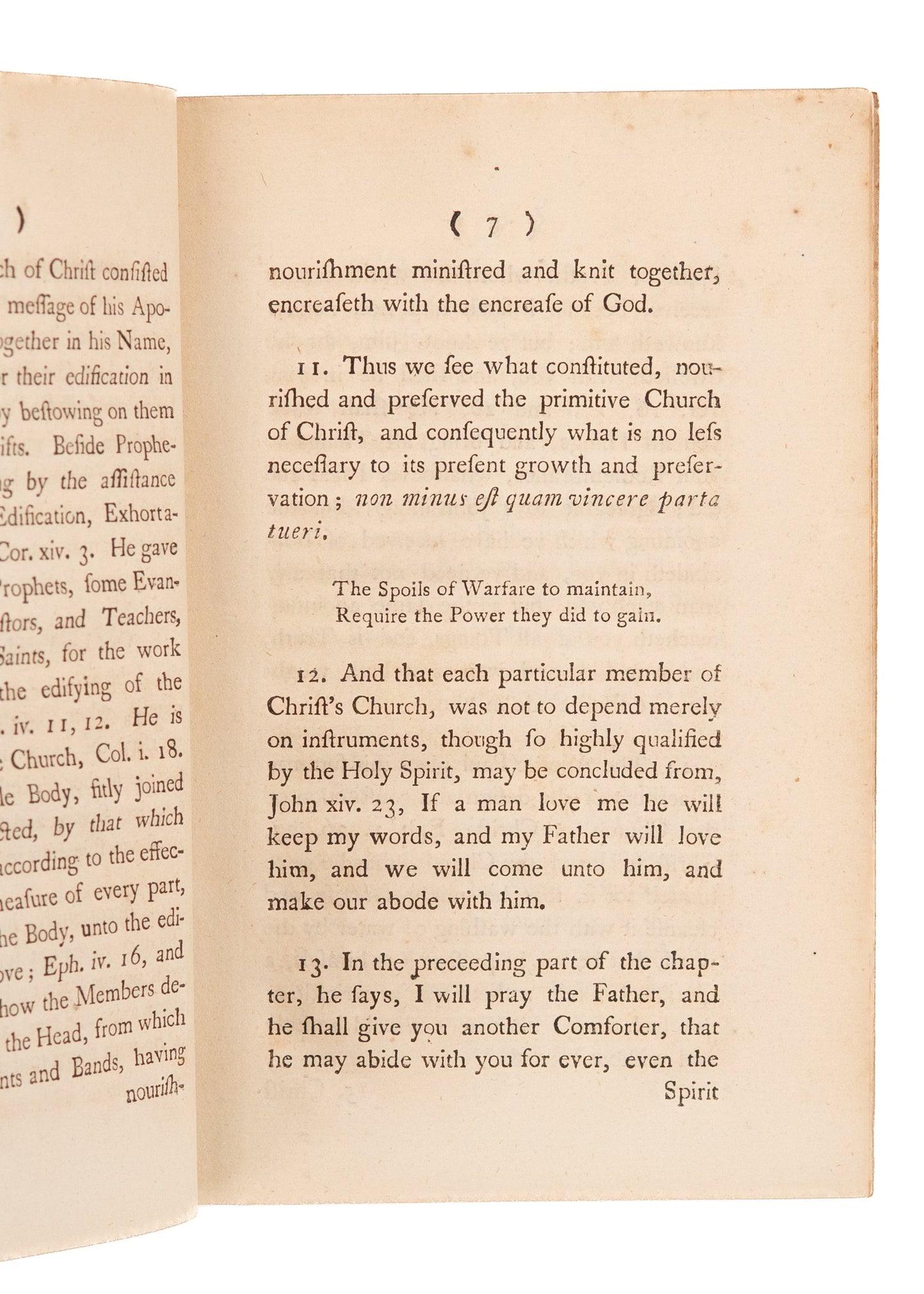 1779 WILLIAM CLARK.  The Visible Marks of Christ's Spiritual Church. Owned by First Conscientious Objectors in America.