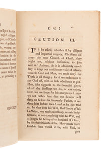 1779 WILLIAM CLARK.  The Visible Marks of Christ's Spiritual Church. Owned by First Conscientious Objectors in America.