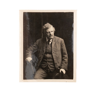 1930-1931 G. K. CHESTERTON. A Perfectly "Orthodox" Photograph of G.K.C.