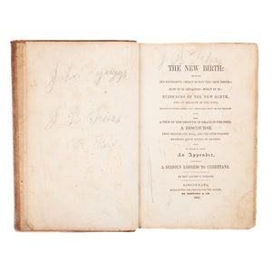 1848 LLOYD C. PHILIPS. The New Birth. Rare Ohio Revivalist - Second Great Awakening.