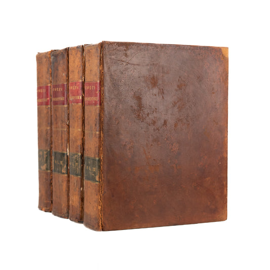 1801-1803 THOMAS COKE. A Commentary on the Old Testament. 4 Volumes. First Edition.
