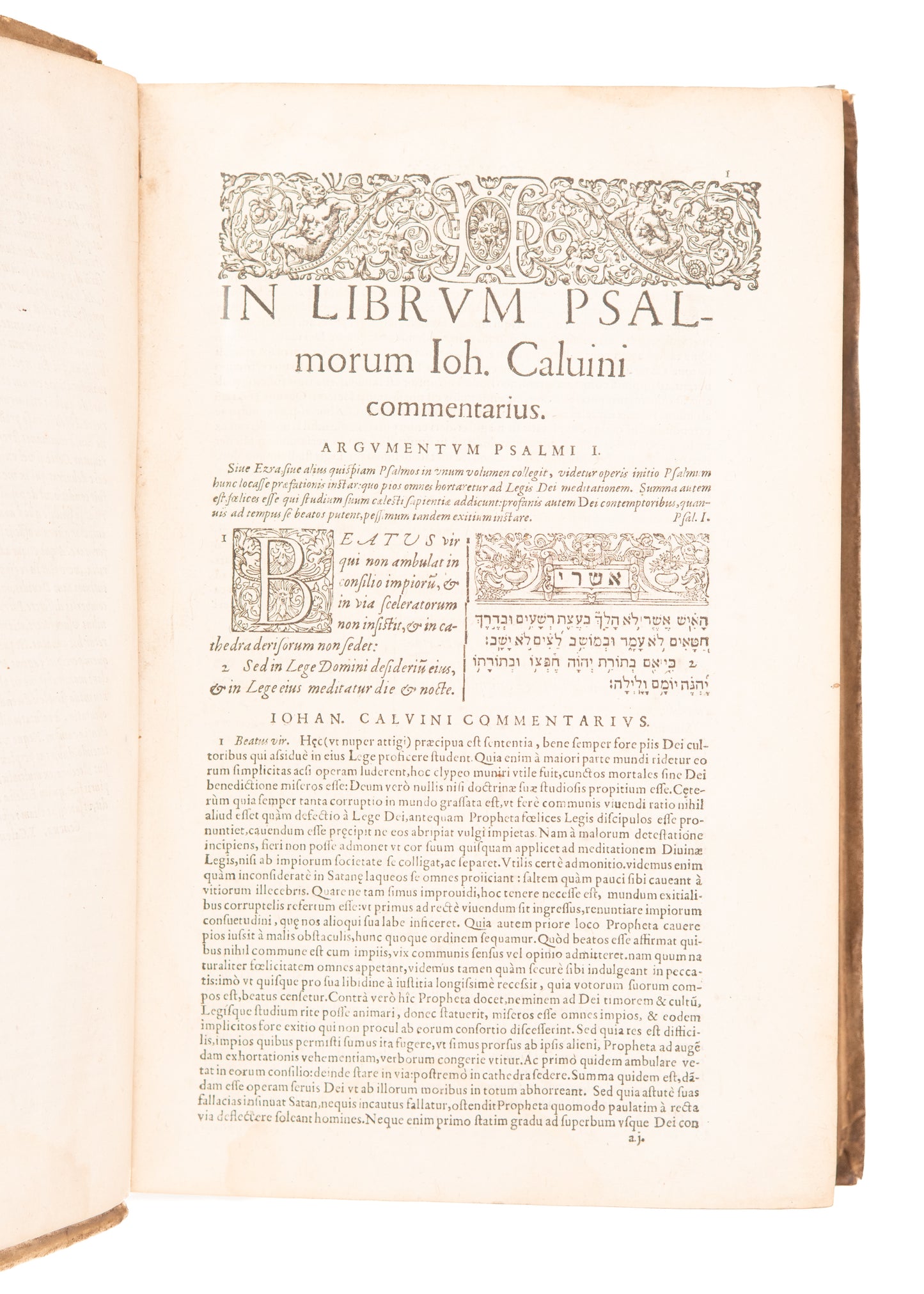 1578-1611 JOHN CALVIN. In Librvm Psalmorvm. & Praelectiones in Ezechielis Prophetae.