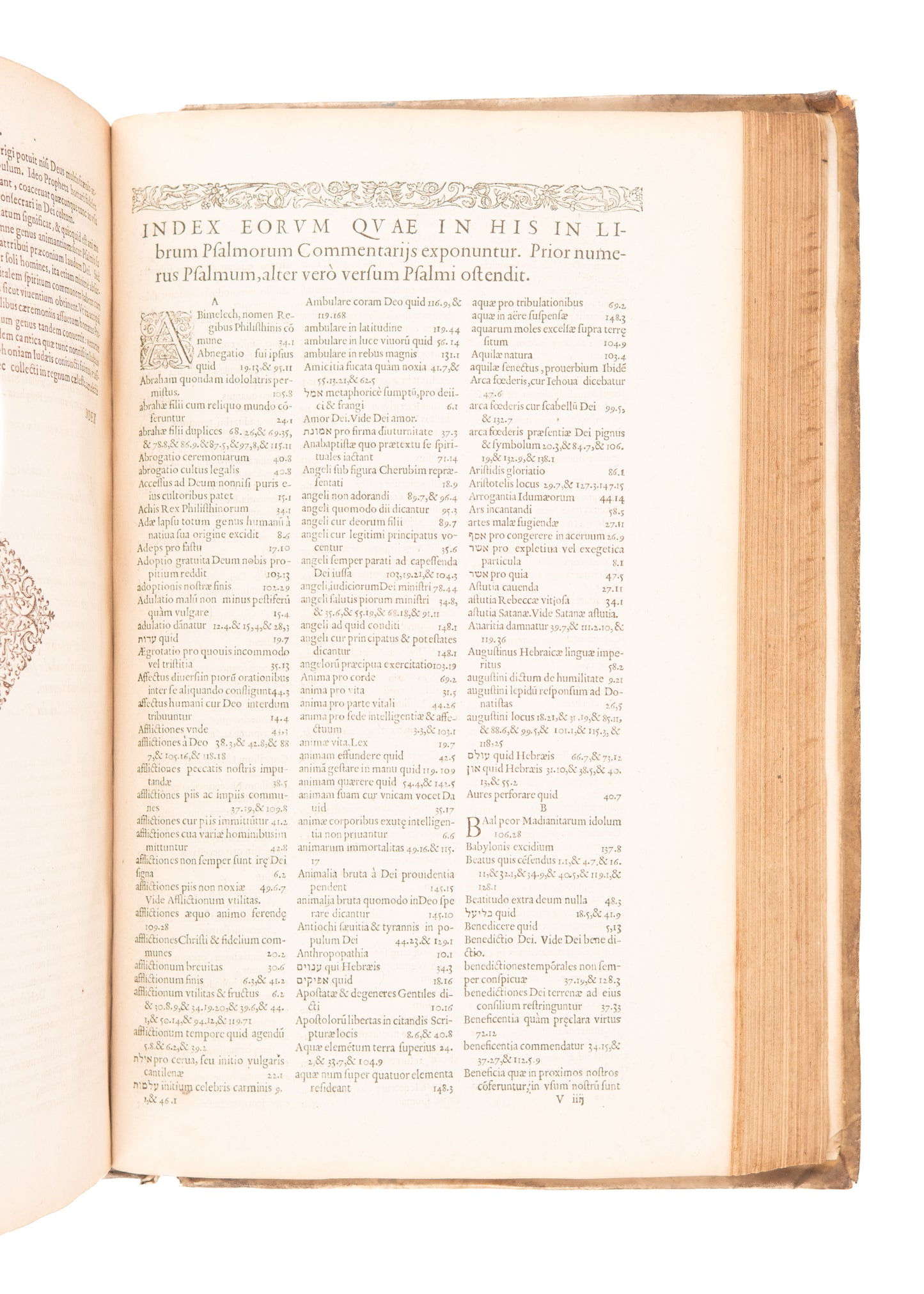 1578-1611 JOHN CALVIN. In Librvm Psalmorvm. & Praelectiones in Ezechielis Prophetae.