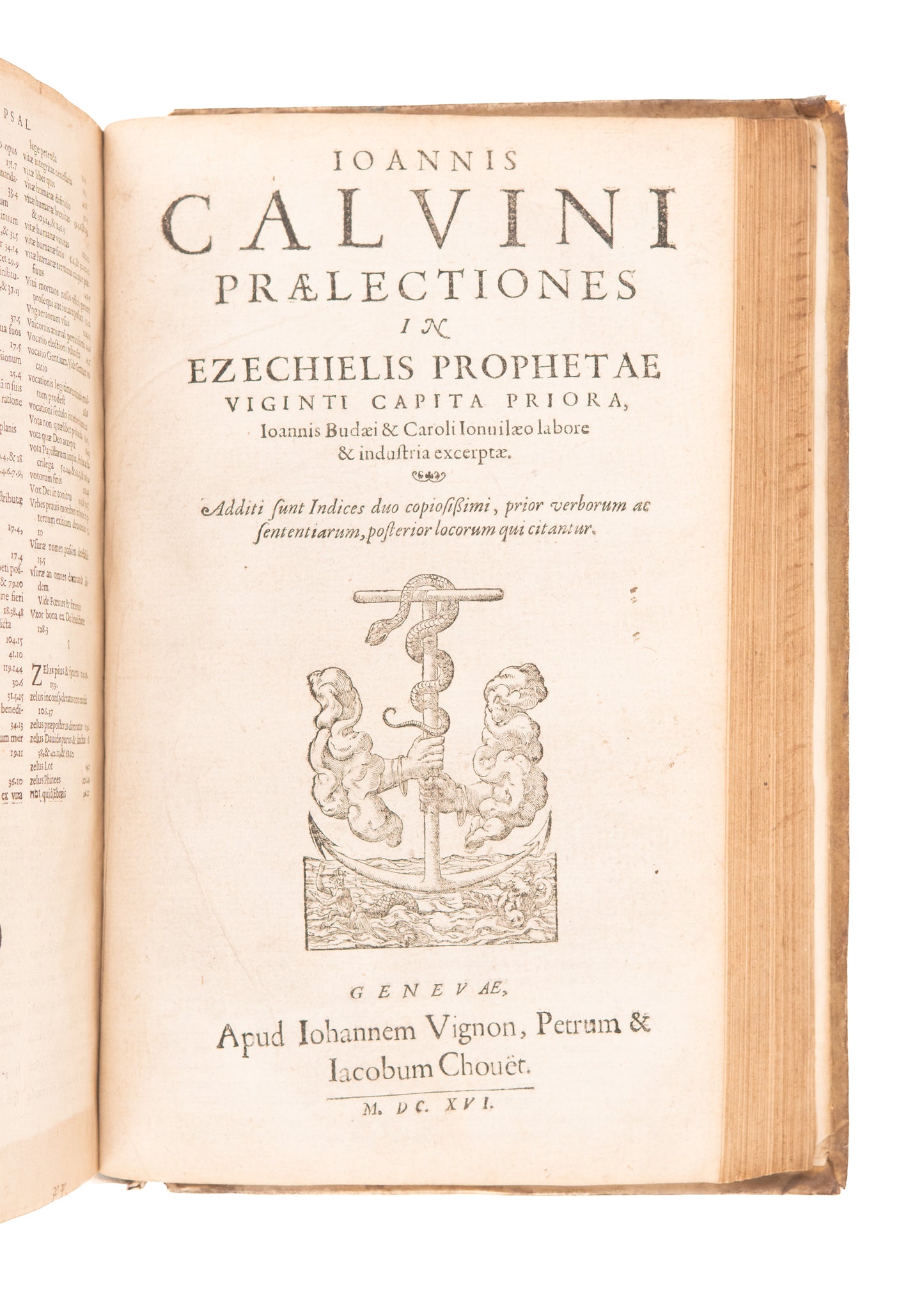 1578-1611 JOHN CALVIN. In Librvm Psalmorvm. & Praelectiones in Ezechielis Prophetae.